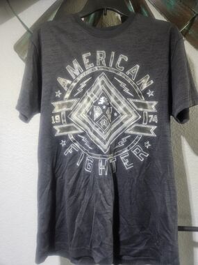 American Fighter Charcoal Gray Graphic Short Sleeve Tee